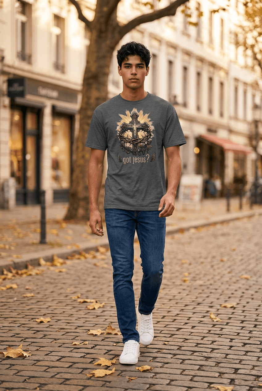 Kingdom Banner Co "Got Jesus?" Graphic T-Shirt - Christian Faith-Based Apparel | Unisex Premium Tee - Kingdom Banner Co