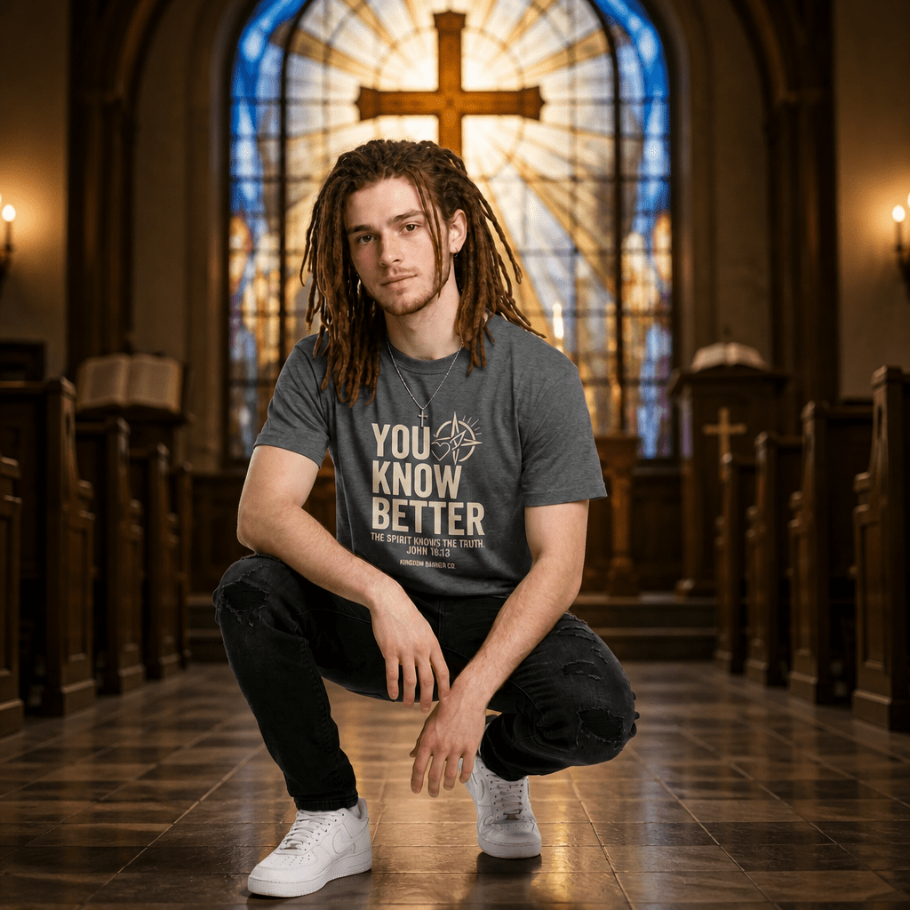 Kingdom Banner Co: "You Know Better" Graphic Tee | Modern Faith Streetwear - Kingdom Banner Co