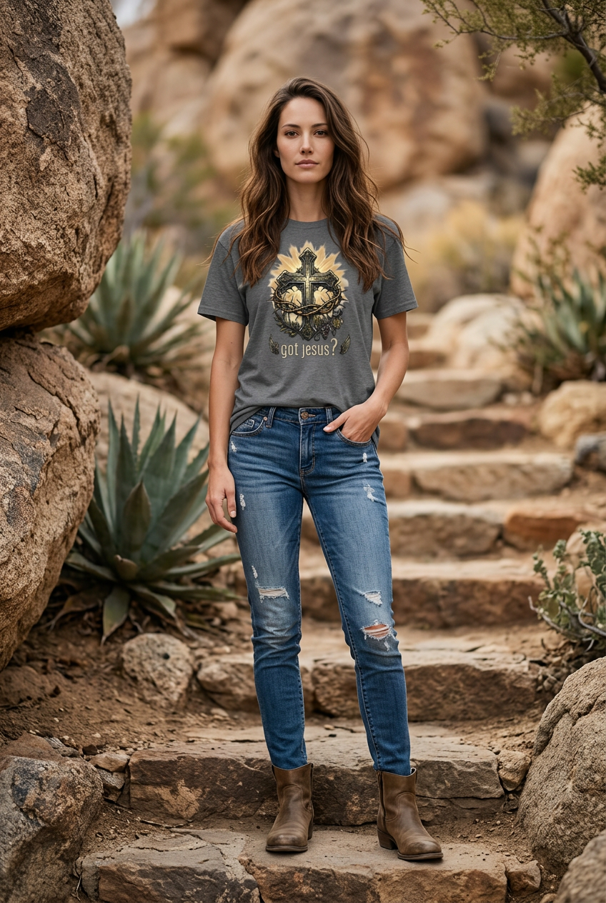 "Got Jesus?" Graphic T-Shirt - Christian Faith-Based Apparel | Unisex Premium Tee