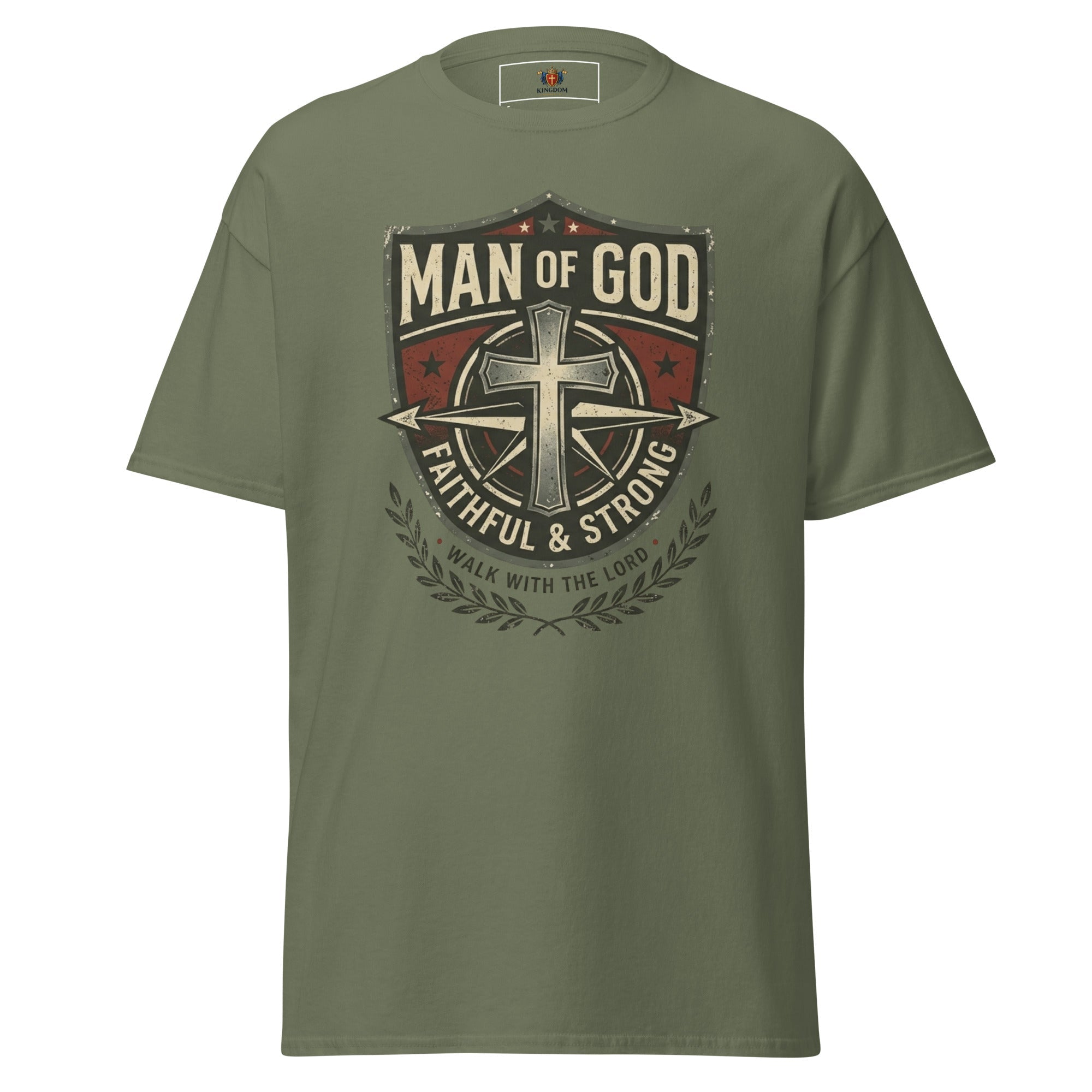 The Unshaken Man Christian Tshirt - Kingdom Banner Co