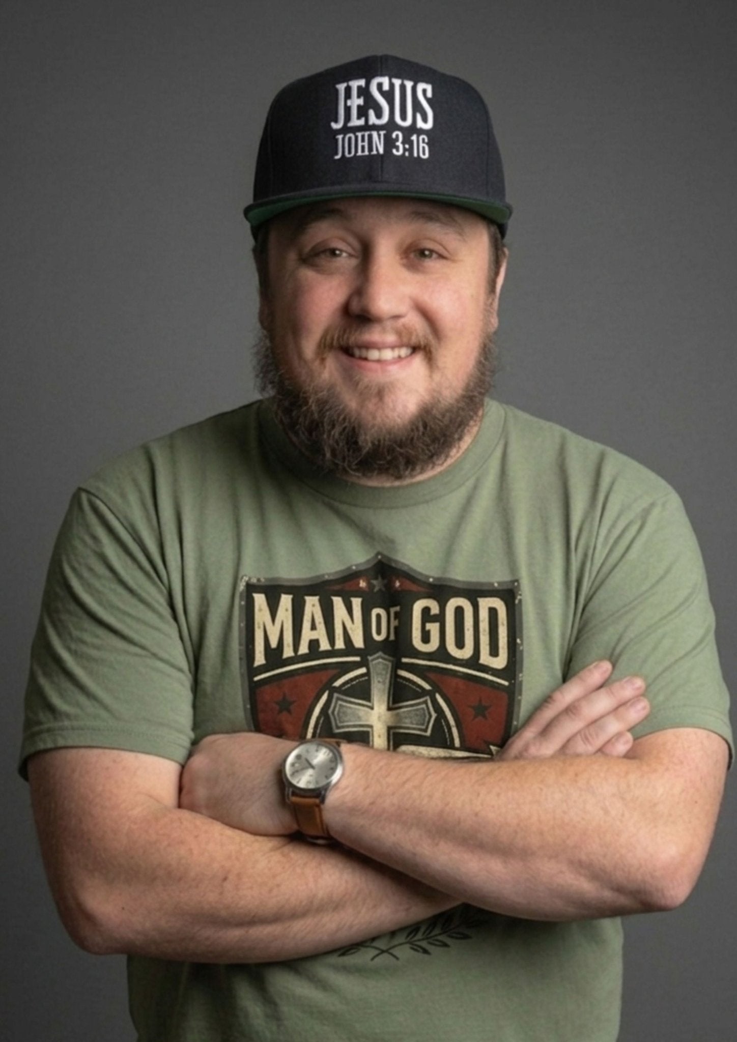 The Unshaken Man Christian Tshirt - Kingdom Banner Co