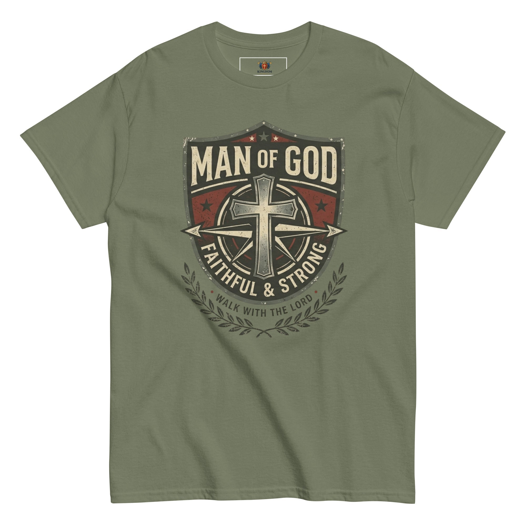 The Unshaken Man Christian Tshirt - Kingdom Banner Co